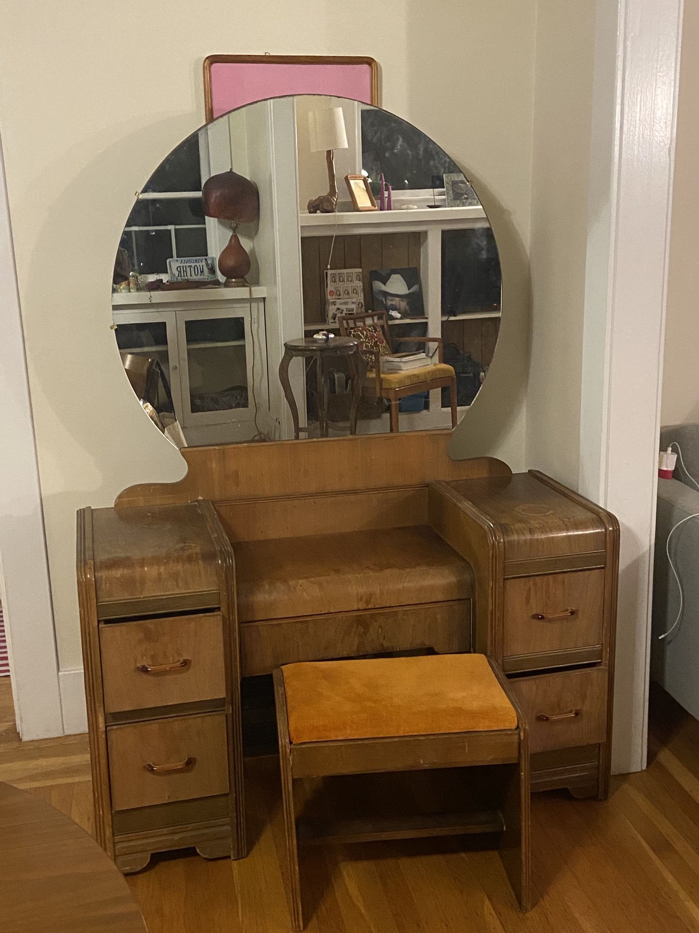 Vintage Vanity with Stool