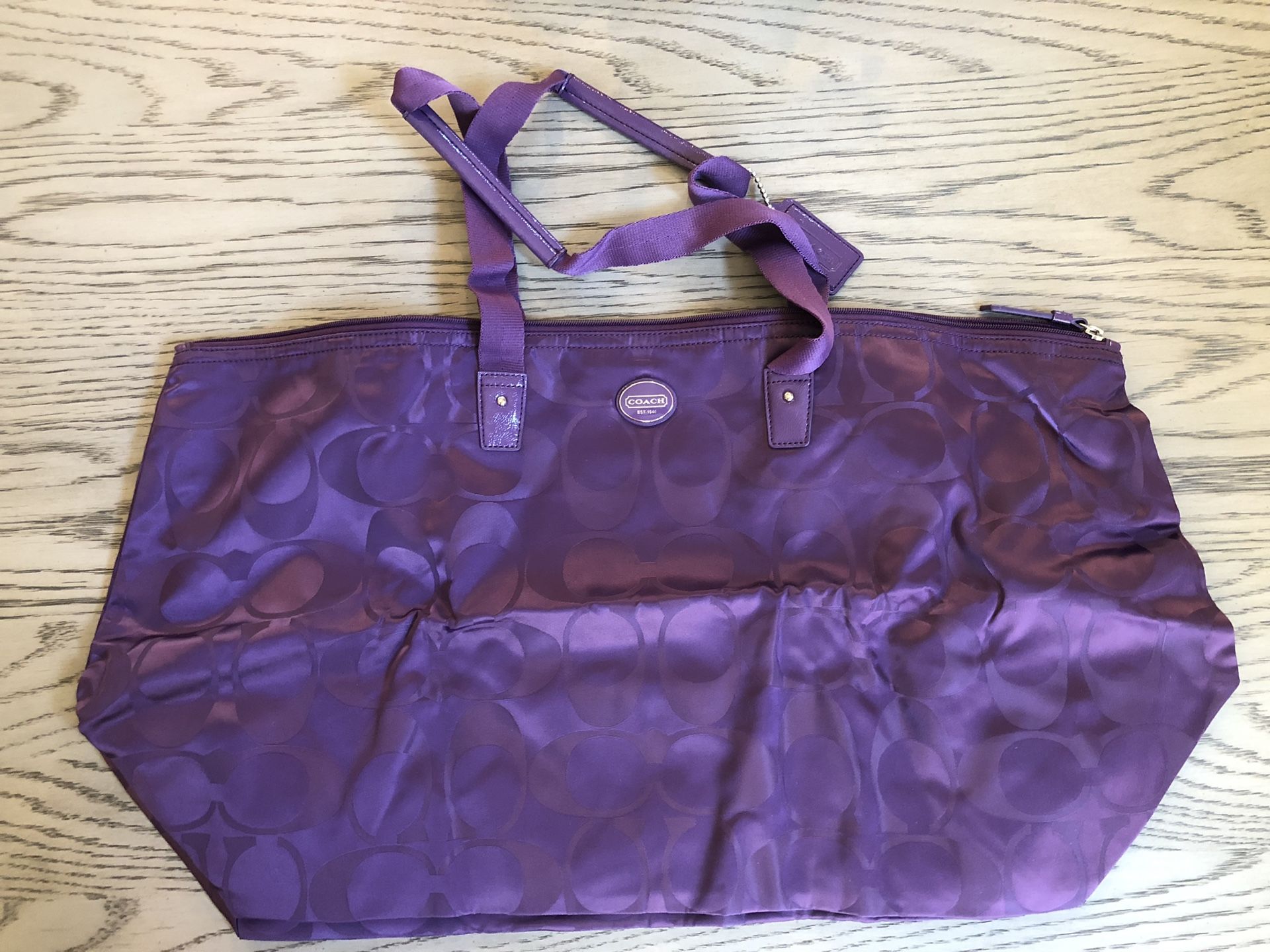 Coach Purple Bag w/ Storage Bag