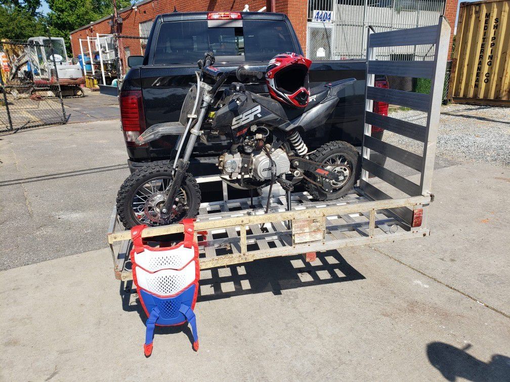 Motor Bike With Safety Equipment