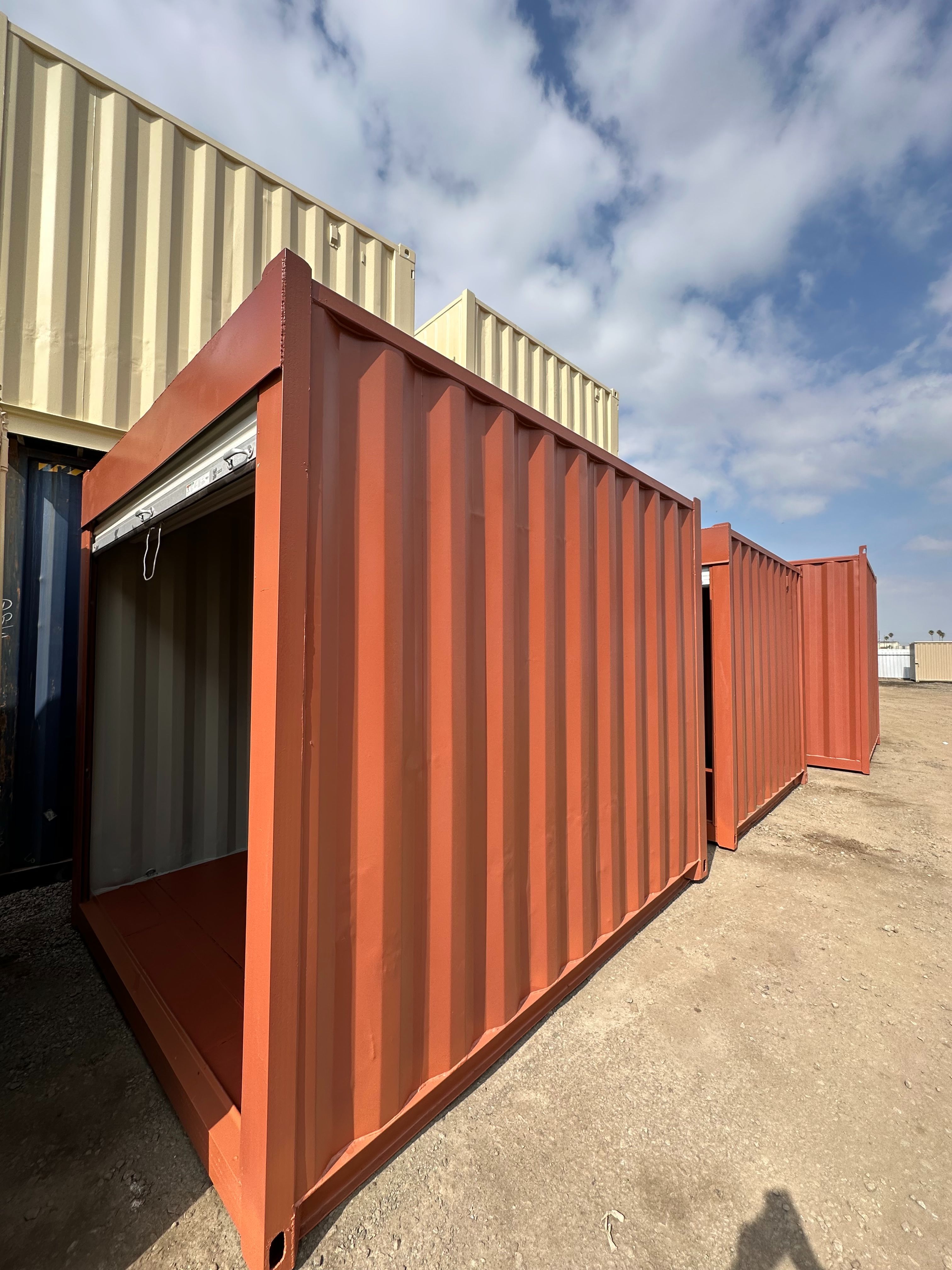 15FT SHIPPING CONTAINER – WIND & WATERTIGHT | HEAVY DUTY STORAGE SHED | CONNEX BOX (ROLL-UP DOOR)