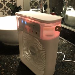 Best Misting Cooler Fan Portable Air Conditioner Large Water Reservoir 600 ml Cooling Lasting 12 Hours