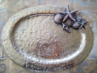Tray Decor Metal Starfish