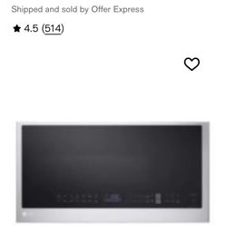 Lg 2 Cubic Foot Thin Q Microwave Oven 