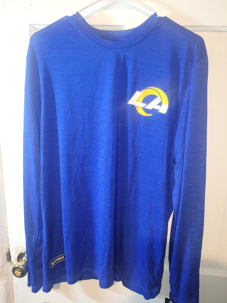 NFL Rams Apparel Football Los Angeles Rams Long Sleeve Shirt. NFL Team Apparel. Men's Tee
