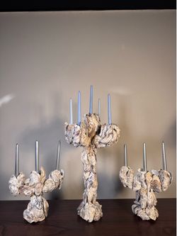 Oyster Candleabras (3 set)