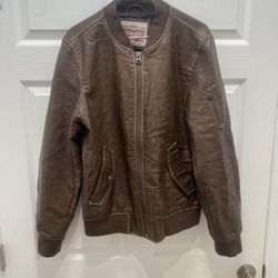 Brown Vintage Levi Leather Jacket 