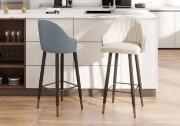 Grey Beige Barstools Set