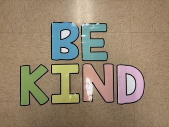 Be kind Letters 