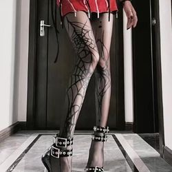 Spiderweb Pattern tights Fishnet Pantyhose, Women's Stockings & Hosiery , clothing clothes yoga pants , Gothic Punk Emo Boho Sexy Cute