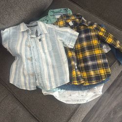 Dressing Shirts 18 Months and 2T Each