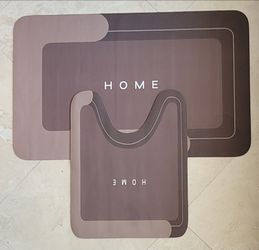 2 Pc bath mat sets, 3 colors to choose from