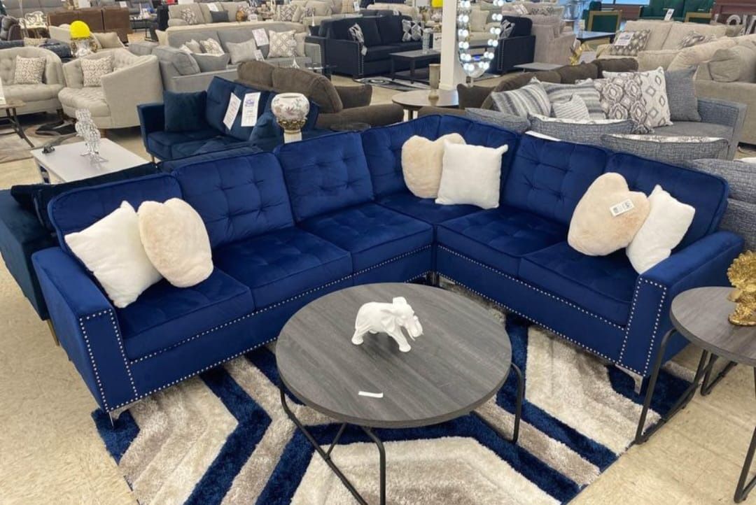 Blue Sectional 