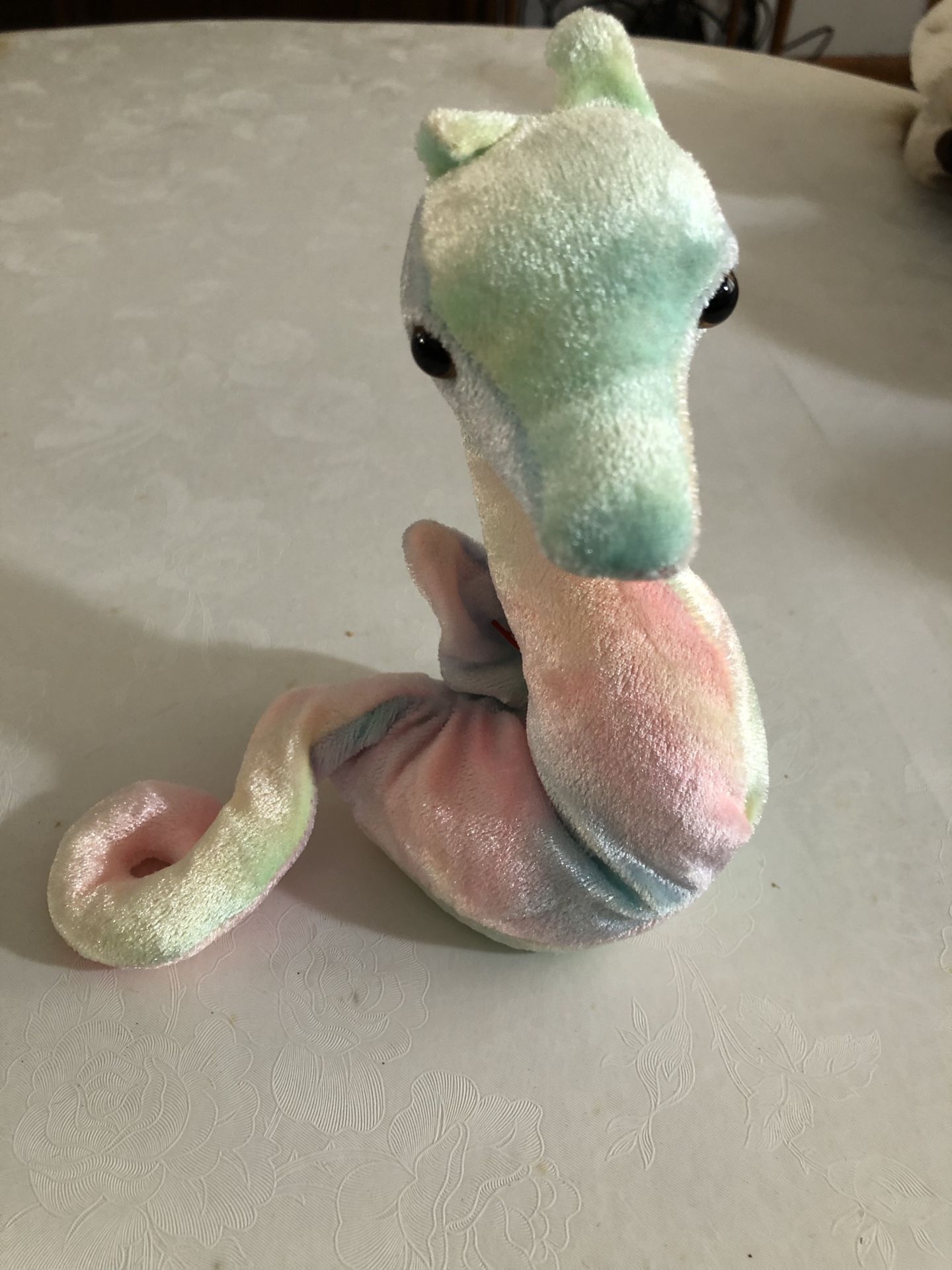 Neon the seahorse beanie baby.