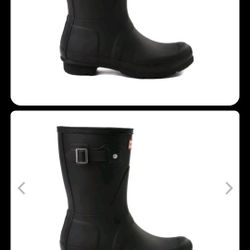 Hunter Original Short Rain Boots for Women, Size us7p/eu38