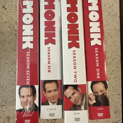 Monk DVD Seasons 1, 2, 6 And 7