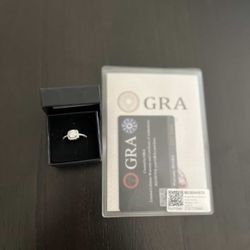 1 Carat square halo Moissanite Ring – 925 Sterling Silver