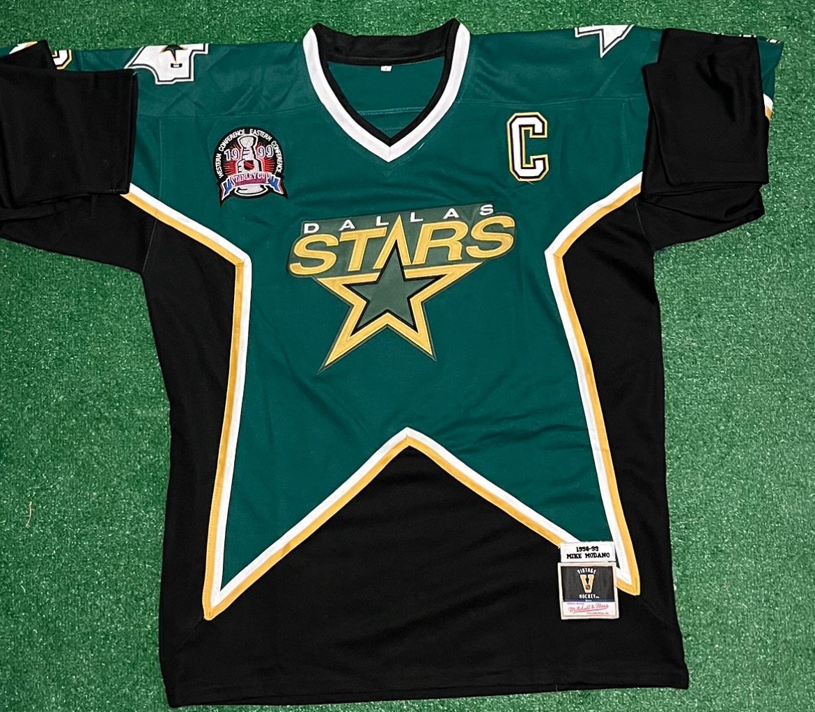 Mike Modano Dallas Stars 1998/99 Power Play Championship Jersey