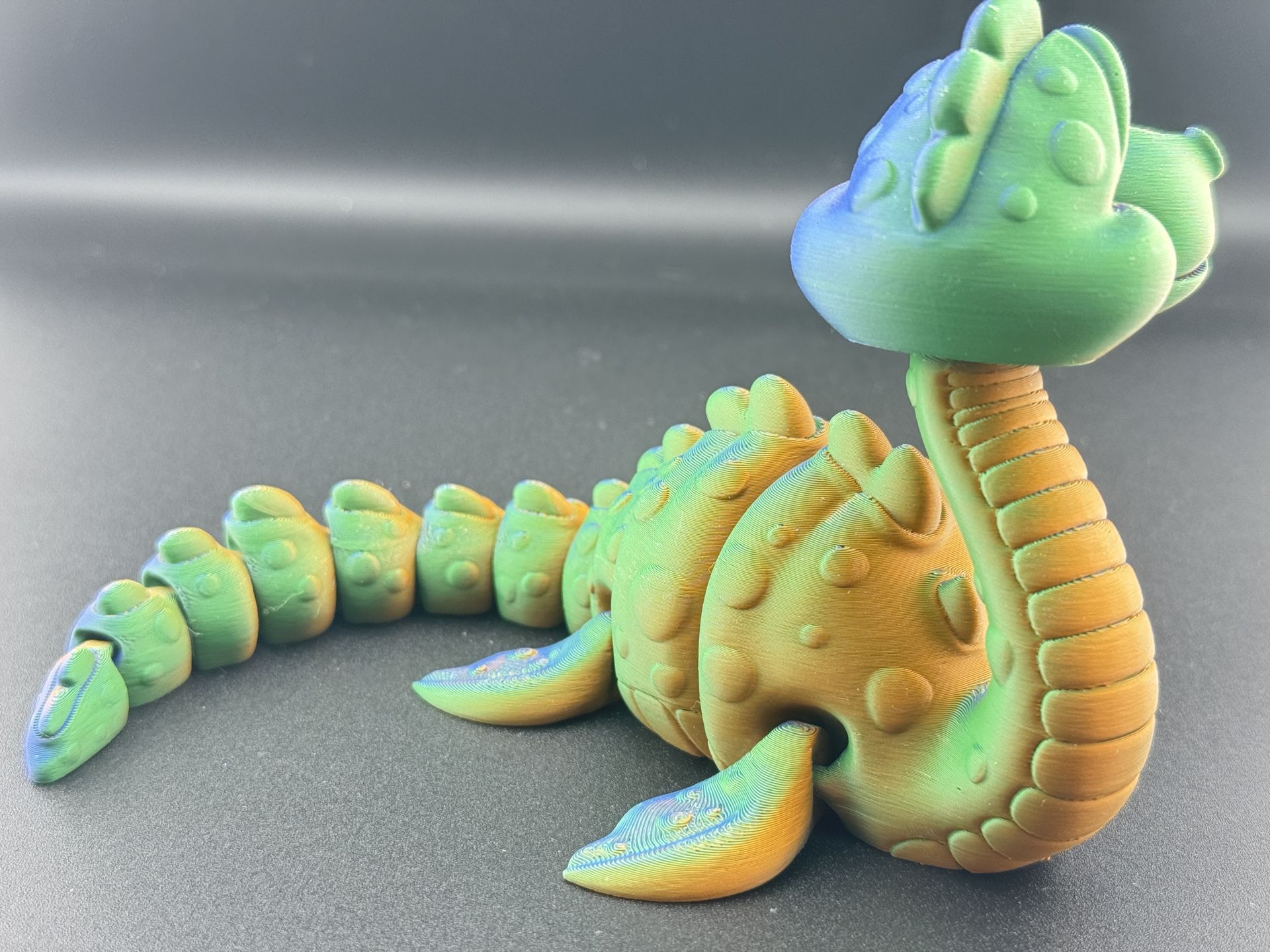 3D Printed Flexible Loch Ness Monster | Wiggly Collectible Toy
