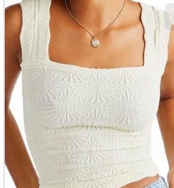 Free People Love Letter Floral Knit Camisole