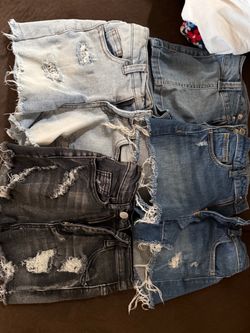 Girls shorts and bras xs and small