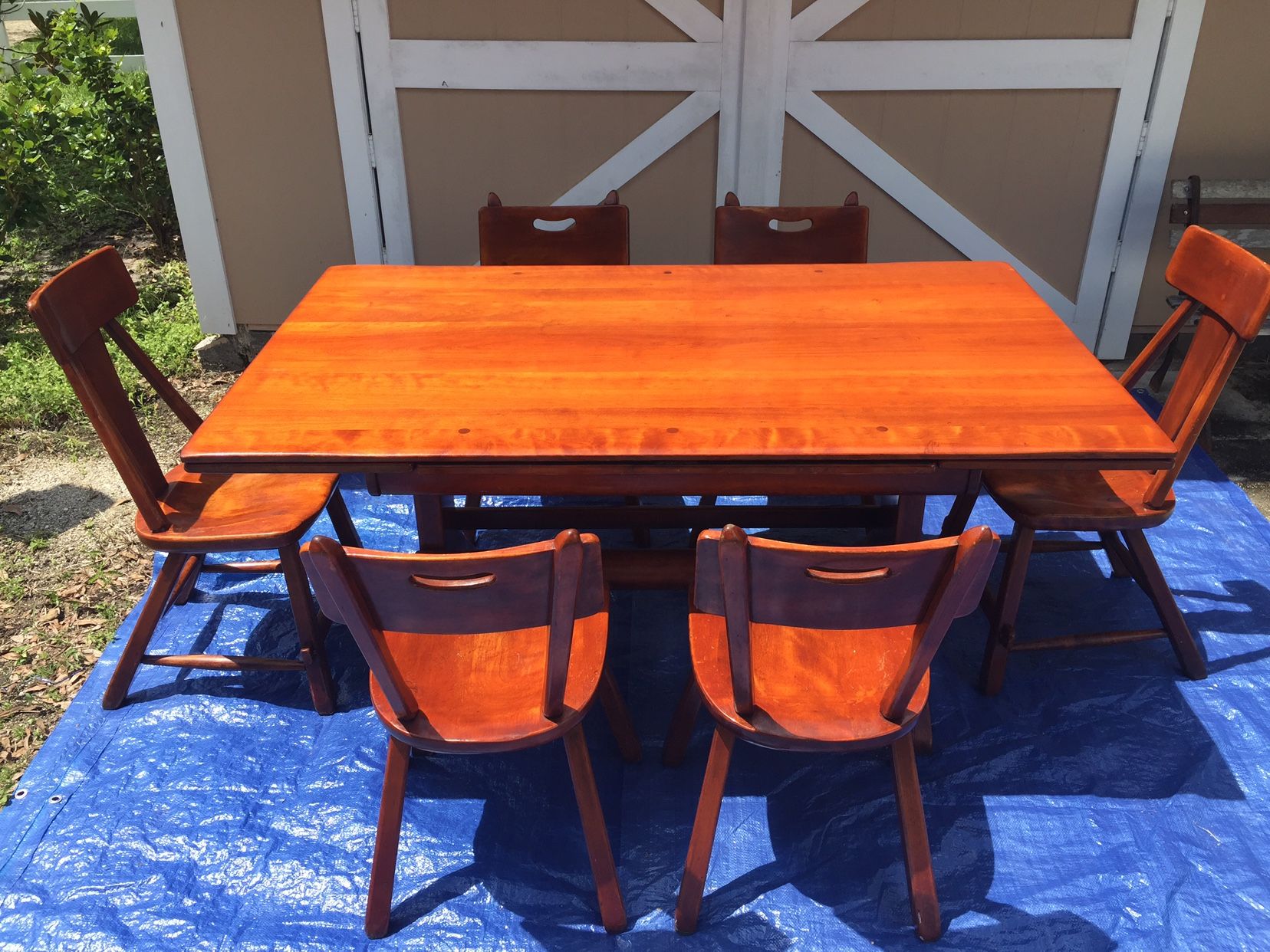 Antique Solid Maple Dining Set