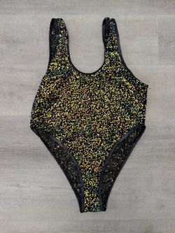 Rave Wonderland Black Diamond Rodeo Bodysuit XL