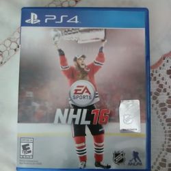 PS4 NHL 16. Hockey video game. EA SPORTS. PlayStation