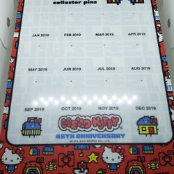 Hello Kitty Sanrio 45th Anniversary Friends Of The Year Pin Board