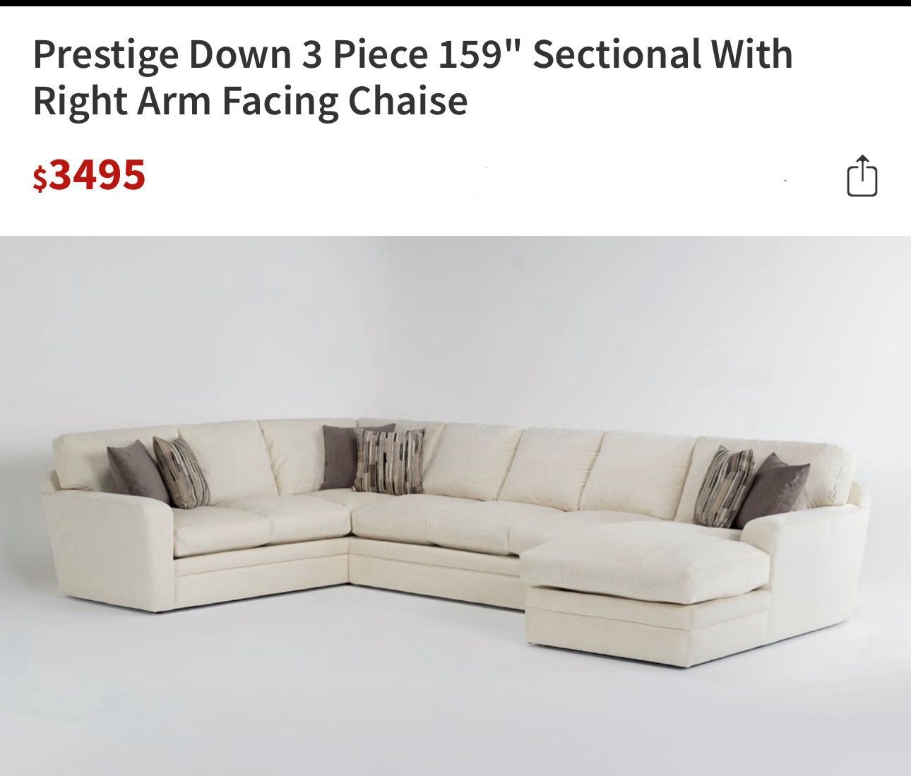 3 Piece 159" Sectional