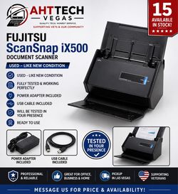 ✅ Fujitsu ScanSnap iX500 ✅ Used — Like New Condition ✅ Fully tested and working properly