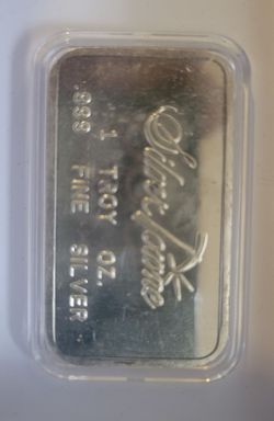 💎 Vintage SilverTowne 1oz .999 Fine Silver Bar