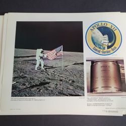 Vintage Educational Print Set Commemorating The Apollo 11 And 11 Mixed