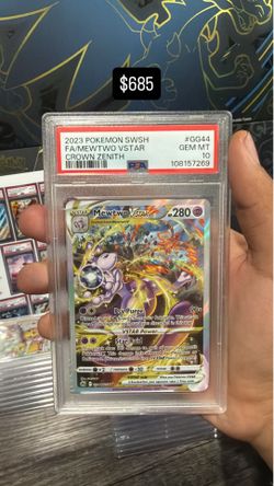 Mewtwo VStar PSA 10 GG44 English Pokemon Card 2023 Crown Zenith Alternate Art