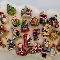 22 Pieces Glassware Art Studio Christmas Ornaments With Boxes