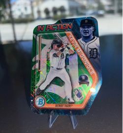 2025 Bowman Draft Kevin McGonigle In Action Mojo Refractor /99 (Tigers)