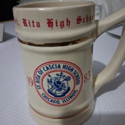 St. Rita High School mug 1983 Vintage