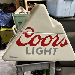 Coors Light triangle cooler