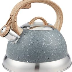 Stovetop Tea Kettle-Premium Whistling Tea Kettle - Perfect for Preparing Hot Water Fast for Coffee or a Pot of Tea - Stainless Steel Water Boiler 