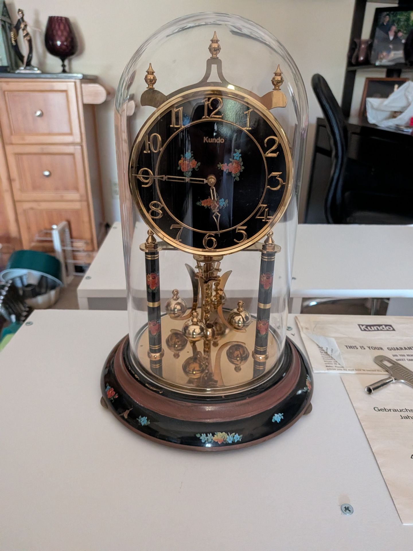 Vintage Kundo 400 year Anniversary Clock