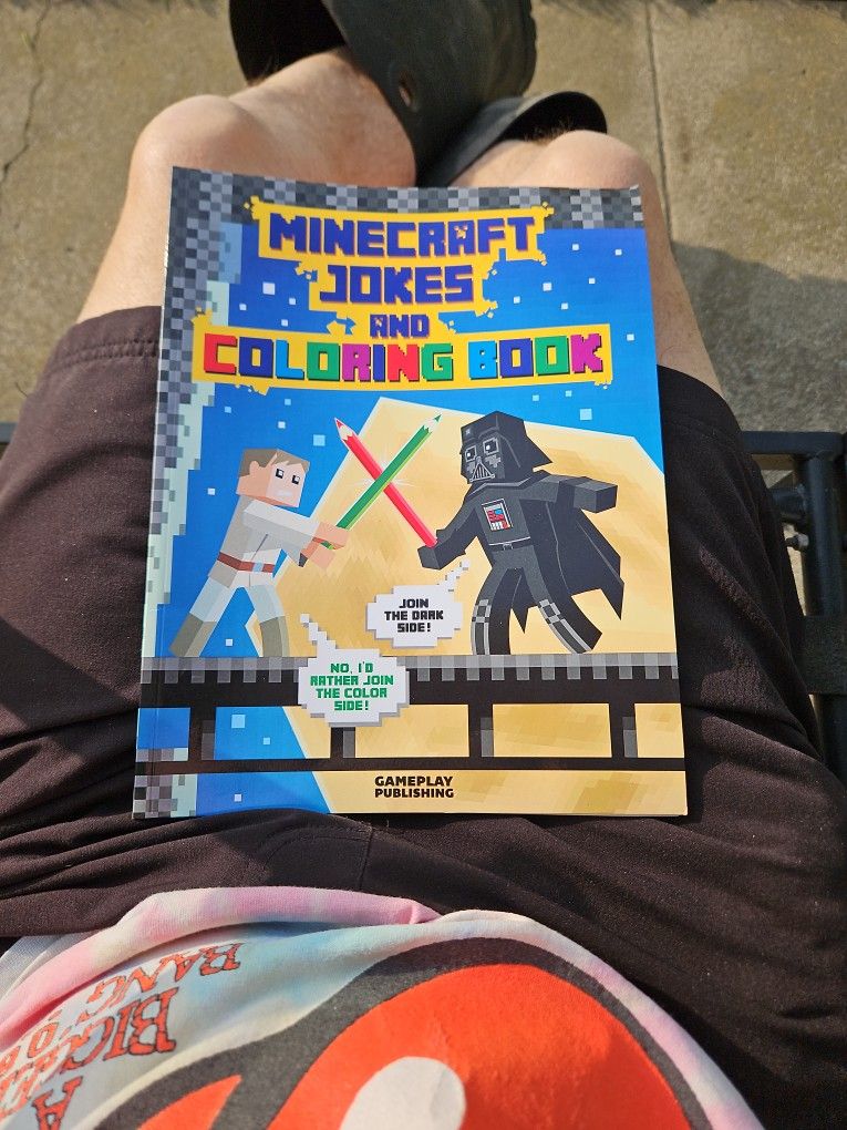 Minecraft Jokes and Coloring Book