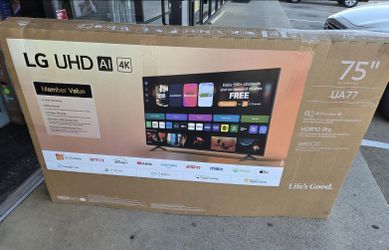 75UA77 75” Lg smart 4k led Uhd tv