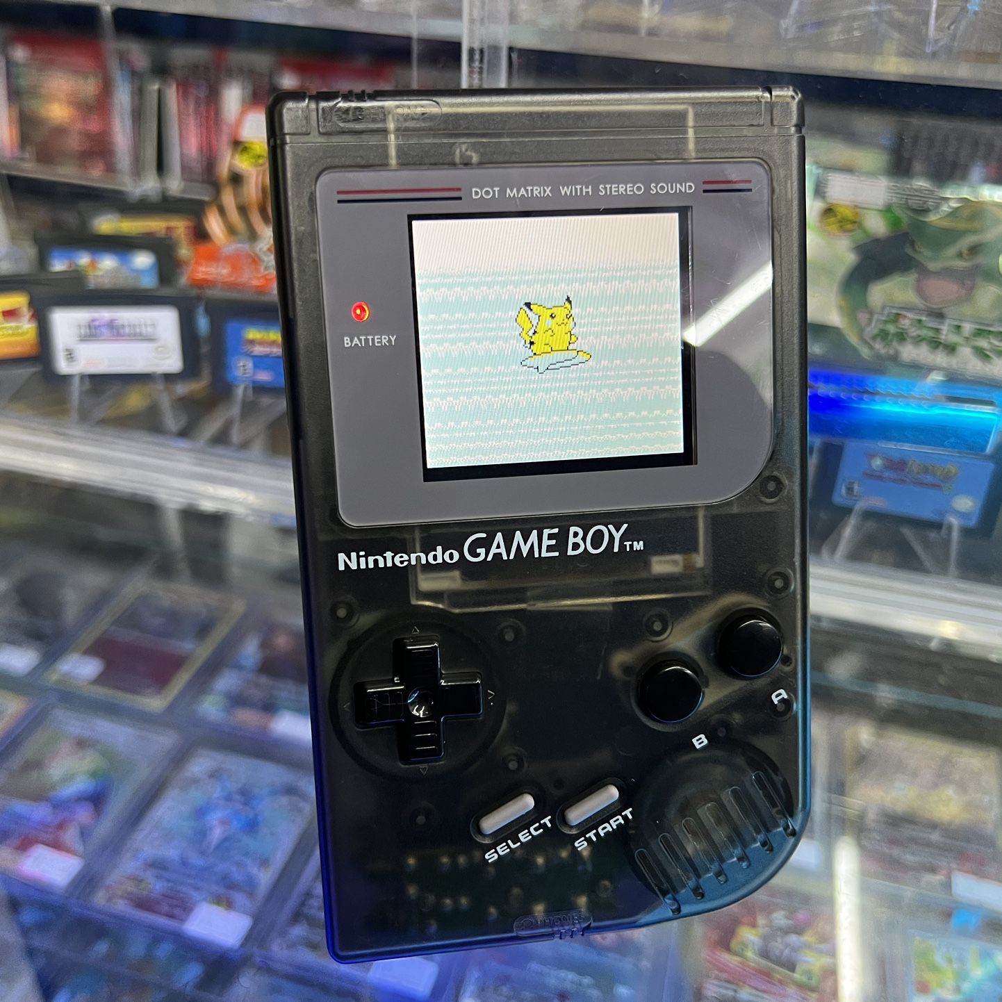 Original Gameboy w/Custom Shell, IPS LCD Screen & Pokémon Yellow