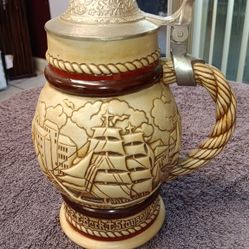 Avon Staysail Schooner Stein Handcrafted in Brazil 1977 Ceramarte Exclusive Edt.