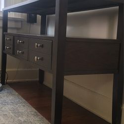 Jofran 3-drawer Console table in espresso.