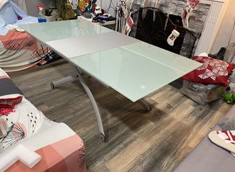 Adjustable Glass Table