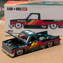 Kaido House x Mini GT 1:64 Chevrolet Silverado KAIDO WORKS V3 -Dark Green
