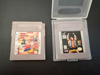Mickey's Dangerous Chase & WWF War Zone (Nintendo Game Boy Bundle)