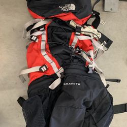 North face Backpack (with Optional Rain Cover) 