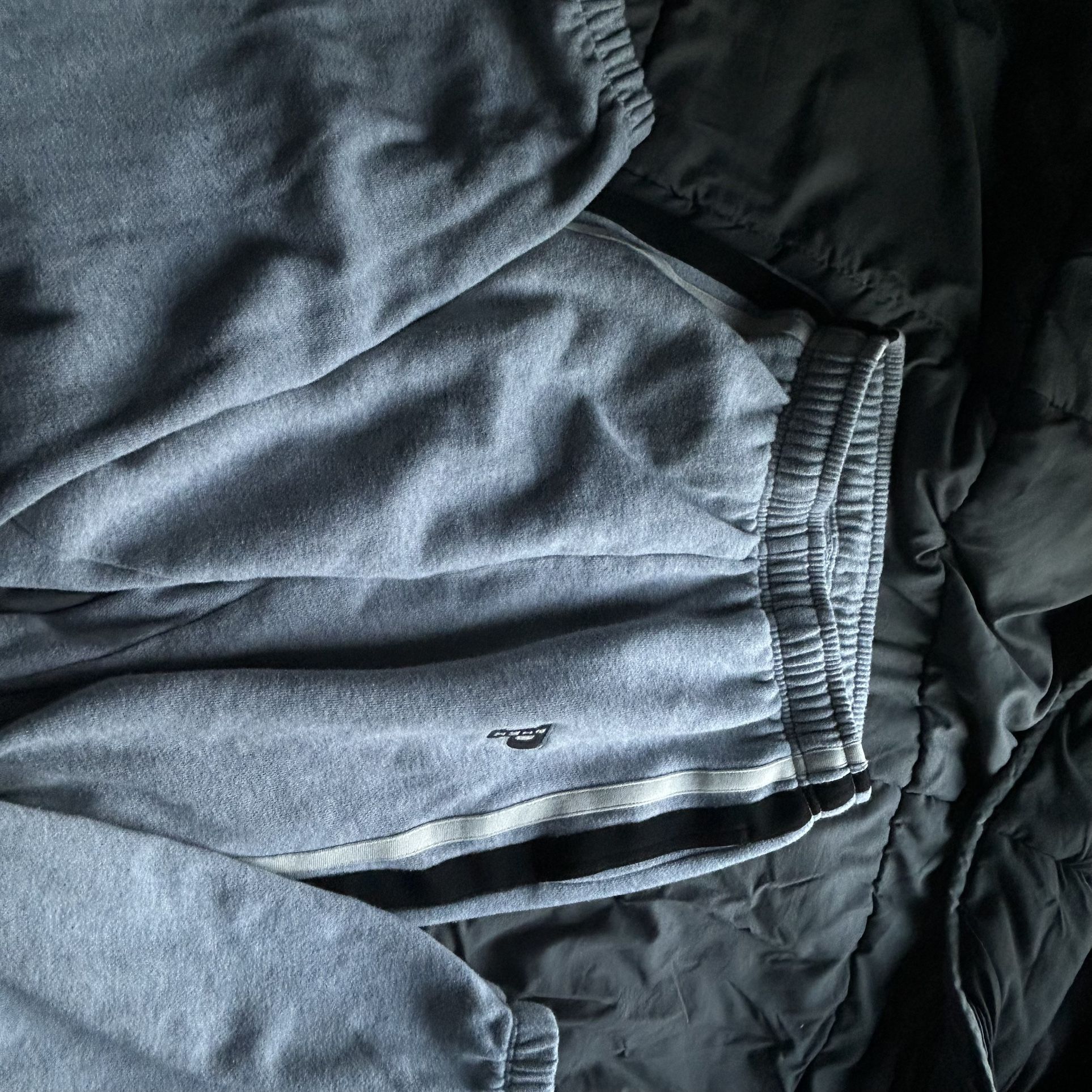 PINK grey fleece joggers
