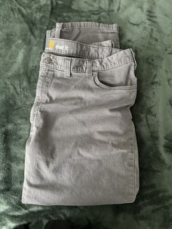 Carhartt Men’s Relaxed Fit Work Pants – Gray (Size 44x30)